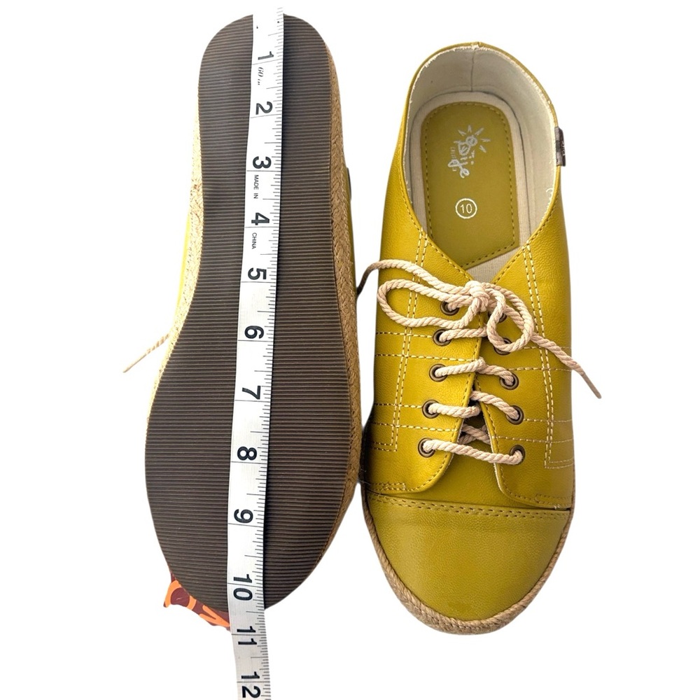 Dije California Princeton Lace-up Leather Shoes in yellow, 9.5/10 - Picture 7 of 7